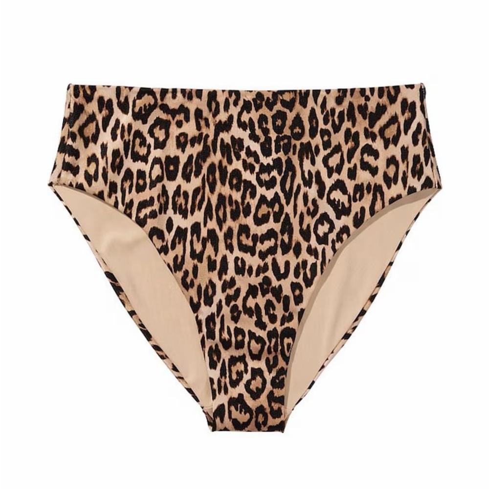 VS Leopard Print High Waisted Bikini Bottom